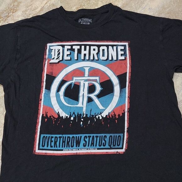 DETHRONE MENS MMA TEE SIZE LARGE - Picture 2 of 6